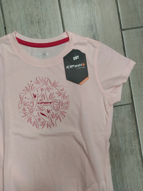 Icepeak set bambina junior jr 2 x t-shirt montagna tg 140 cm / 10 anni