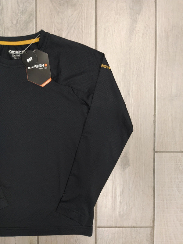 Icepeak t-shirt a maniche lunghe tecnica bambino tg 140 cm / 9-10 anni