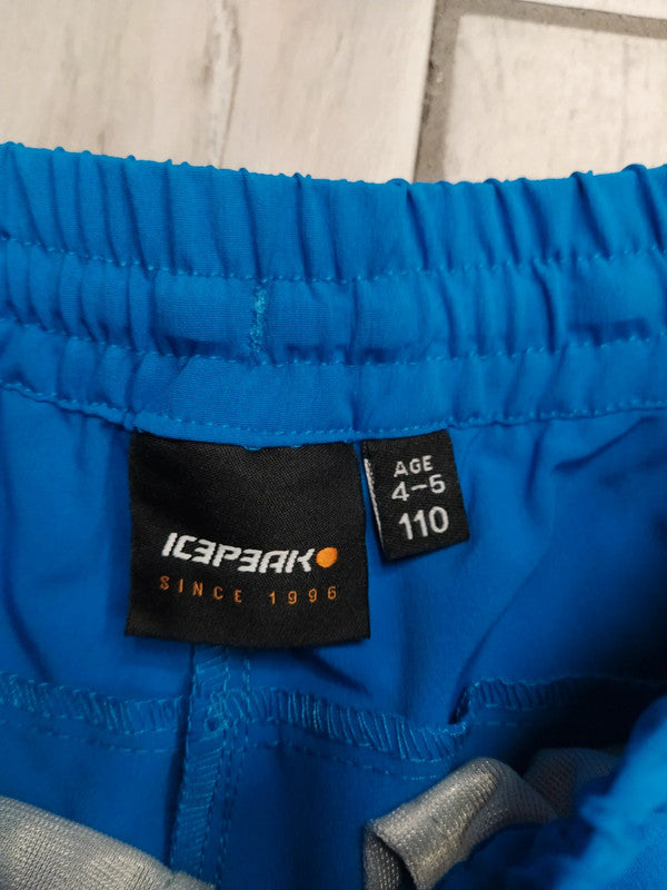 Icepeak set t-shirt e pantaloni tecnici montagna bambino tg 110 cm / 4-5 anni