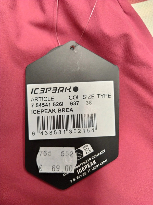 Icepeak set completo t-shirt tecnica tg M e pantaloncini tecnici tg IT44 montagna donna tg
