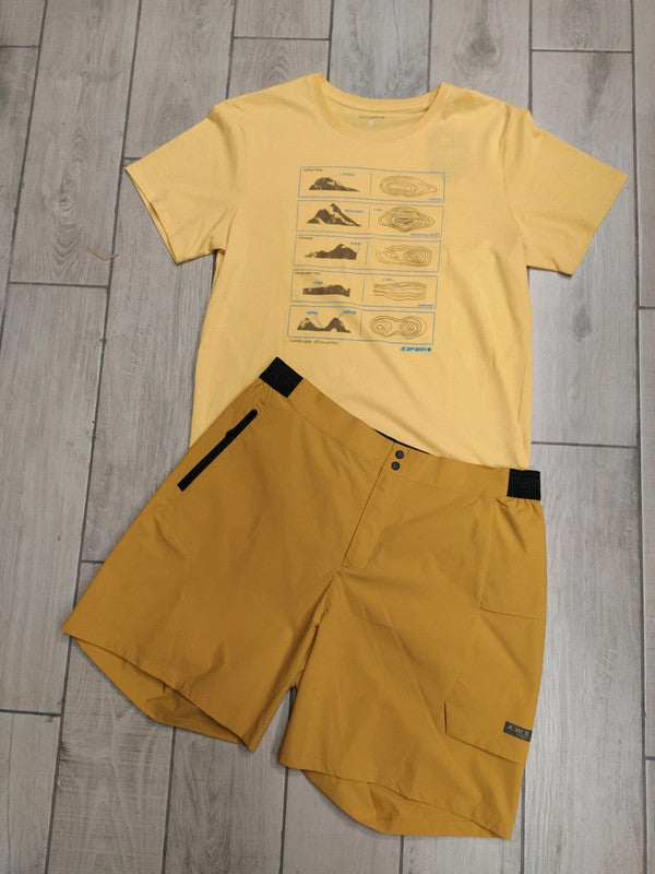Icepeak set completo t-shirt pantaloncino trekking montagna uomo tg M / 50