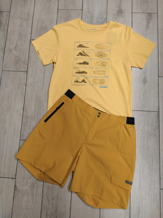Icepeak set completo t-shirt pantaloncino trekking montagna uomo tg M / 50