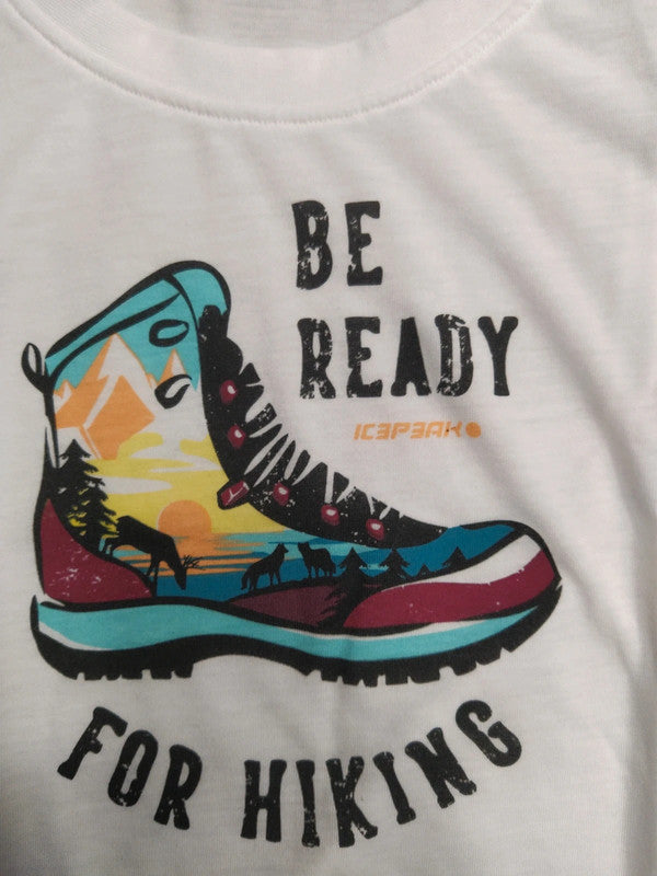 Icepeak set t-shirt e pantaloncini montagna trekking donna tg S