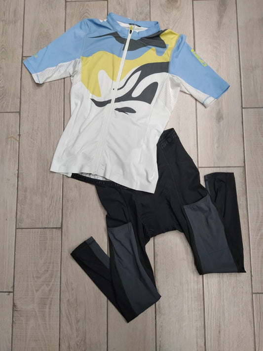 Icepeak set t-shirt tecnica e pantaloncini Bike Bici donna tg M