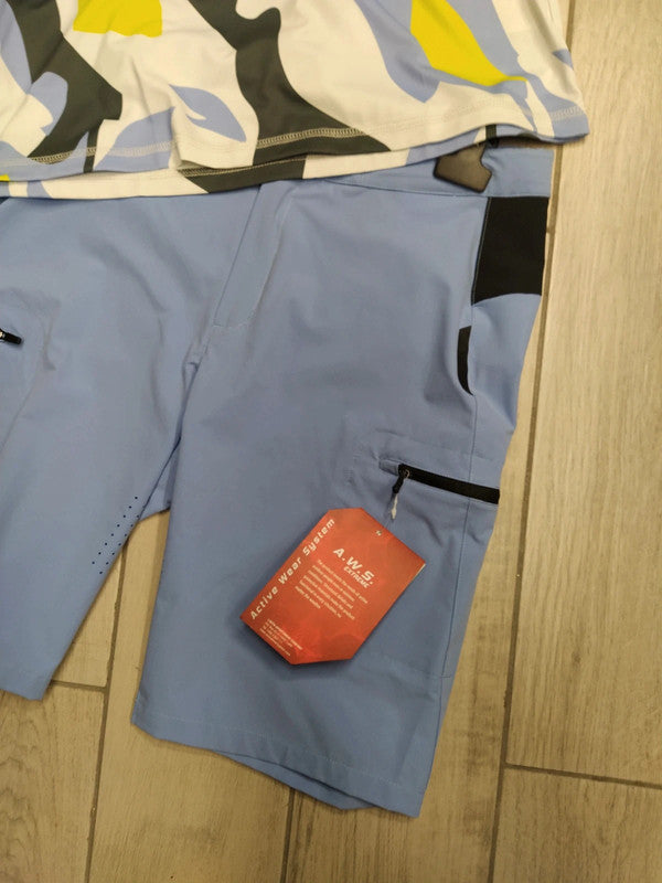 Icepeak set t-shirt e pantaloncini montagna trekking donna tg M