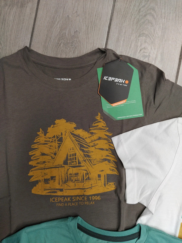 Icepeak set t-shirt bambino junior cotone tg 140 cm / 10 anni