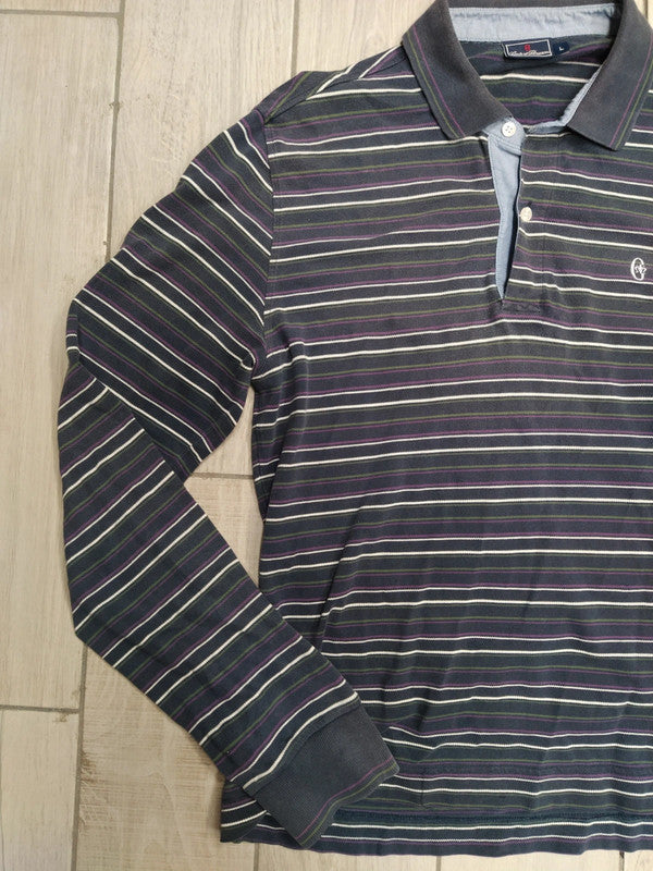 Conte of Florence polo maniche lunghe righe uomo  L